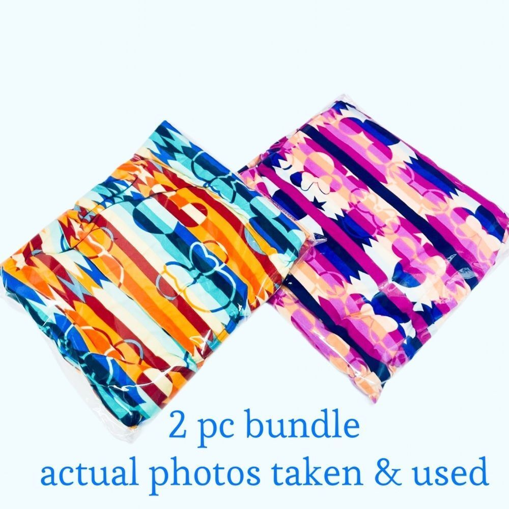 EUC LuLaRoe Tall & Curvy 2 Pc Leggings Minnie 02 Bundle Actual Photos Taken